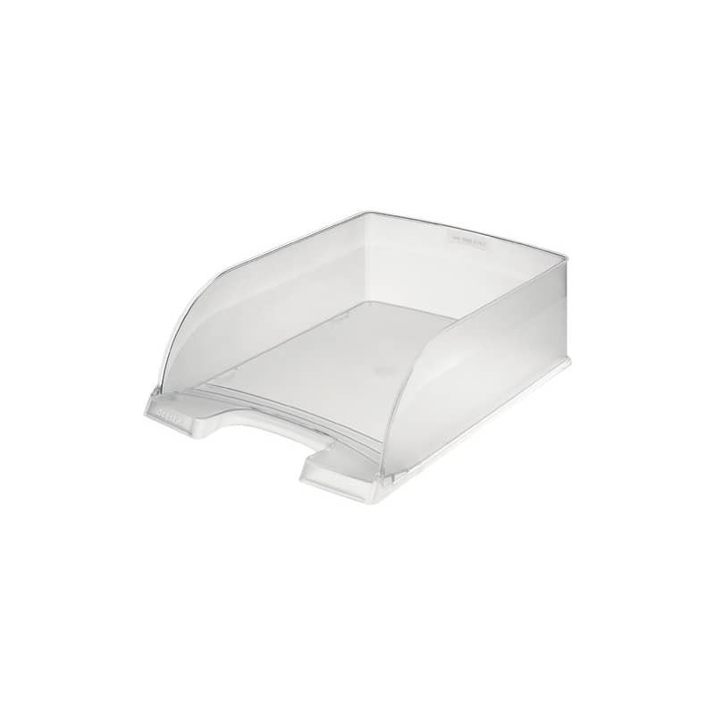 Vaschetta portacorrispondenza impilabile Leitz PLUS JUMBO in polistirolo A4 trasparente satinato - 52330003 (Conf.4)