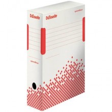 Scatola archivio Esselte SPEEDBOX dorso 10 cm bianco/rosso 10x25x35 cm 623908 (Conf.25)
