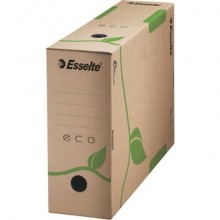 Scatola archivio Esselte ECOBOX dorso 10 cm avana/verde 10x23,3x32,7 cm 623917 (Conf.25)