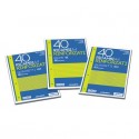 Ricambi rinforzati Blasetti in carta bianca usomano con 4 fori rinforzati in plastica 80 g/m² A4 1R - 2331 (Conf.3)