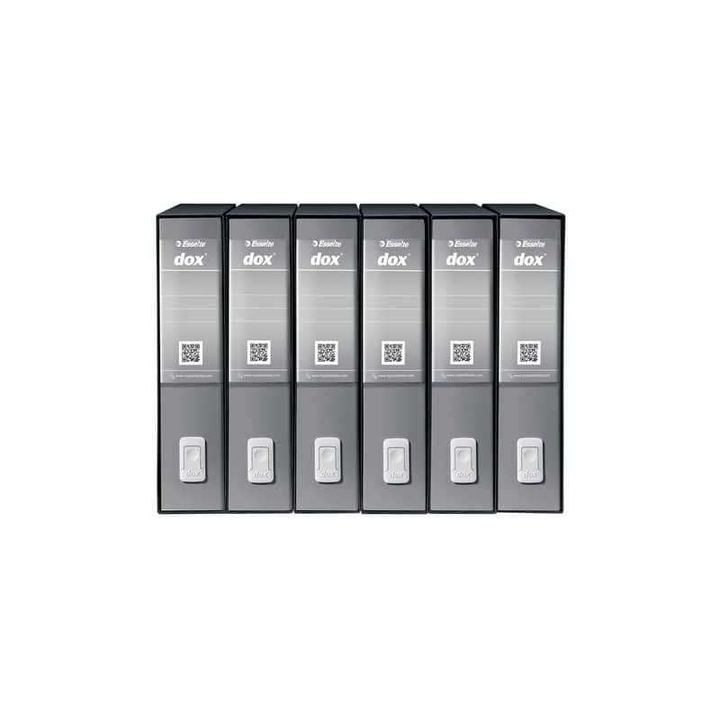Registratore a leva DOX2 Protocollo S. Francisco 28,5x35 cm - dorso 8 cm grigio - D15207