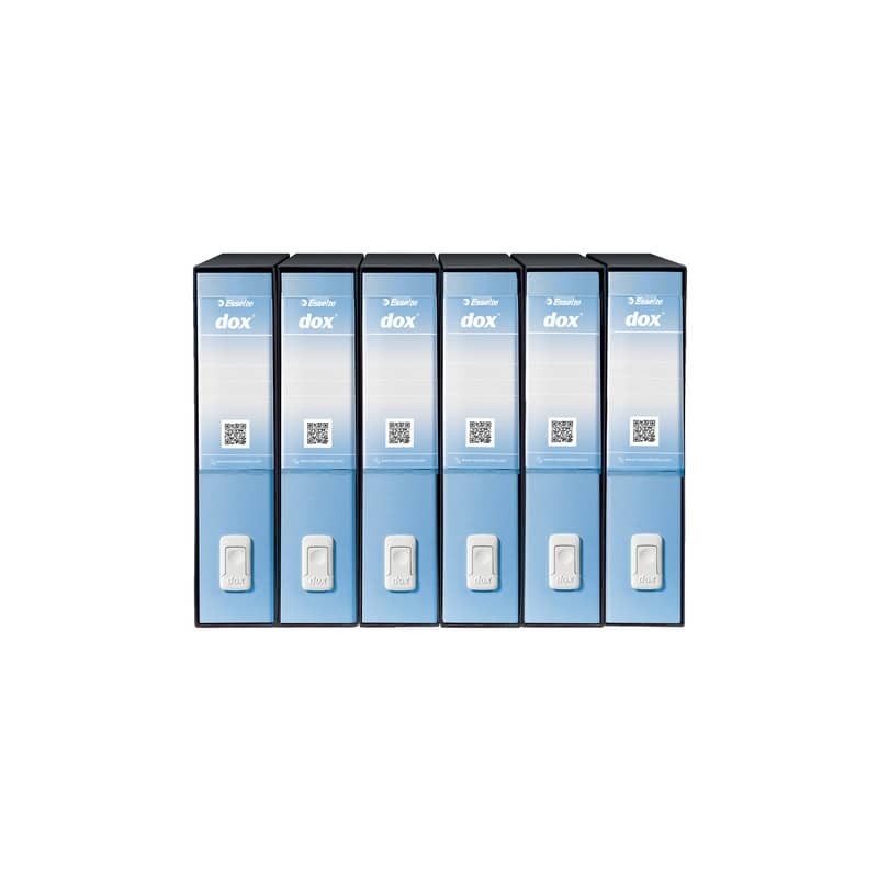 Registratore a leva DOX2 Protocollo S. Francisco 28,5x35 cm - dorso 8 cm azzurro - D15216