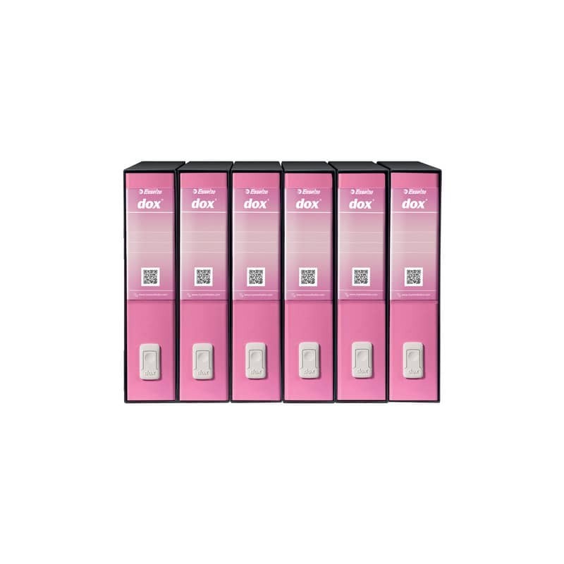 Registratore a leva DOX2 Protocollo S. Francisco 28,5x35 cm - dorso 8 cm rosa - D15219