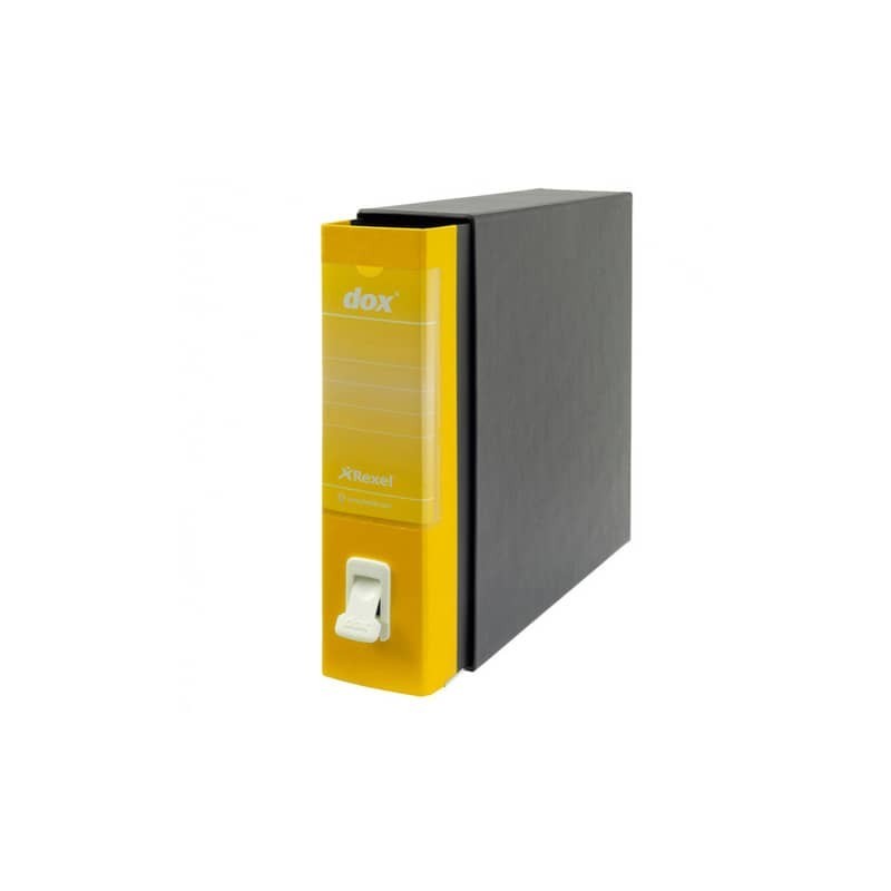 Registratore a leva DOX 1 Commerciale 28,5x31,5 cm - dorso 8 cm giallo D26106