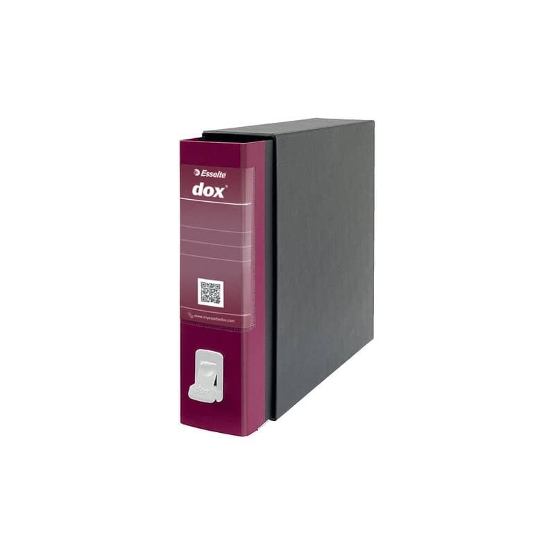 Registratore a leva DOX2 Protocollo 28,5x35 cm - dorso 8 cm bordeaux D26205