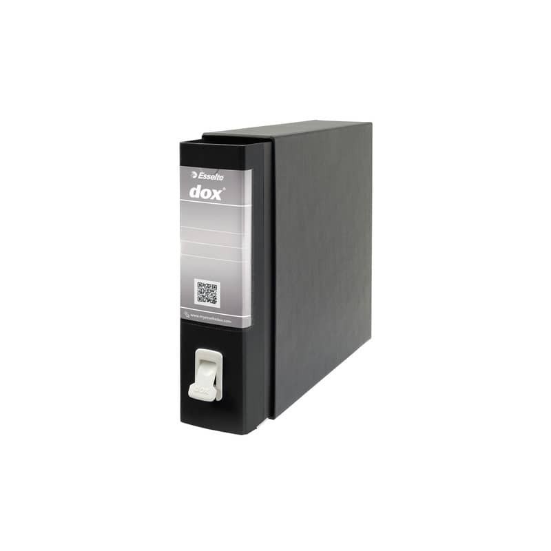 Registratore a leva DOX2 Protocollo 28,5x35 cm - dorso 8 cm nero D26210