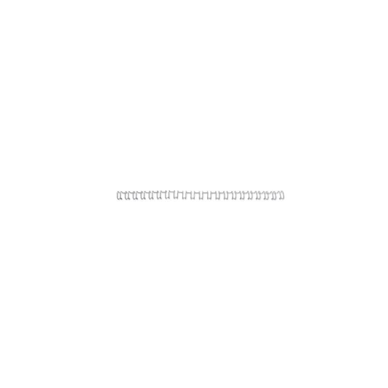 Spirali metalliche a 21 anelli GBC WireBind 10 mm A4 argento conf da 100 spirali - IB160837
