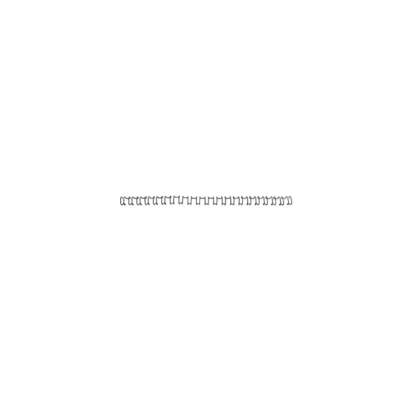 Spirali metalliche a 21 anelli GBC WireBind 14 mm A4 nero conf da 100 spirali - IB165429