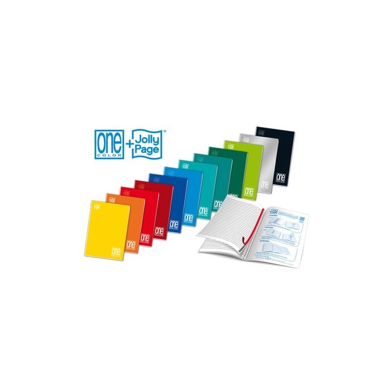 Maxi quaderno One Color A4 - 80 g/m² - 20+1 ff - 1R - 1413 (Conf.10)