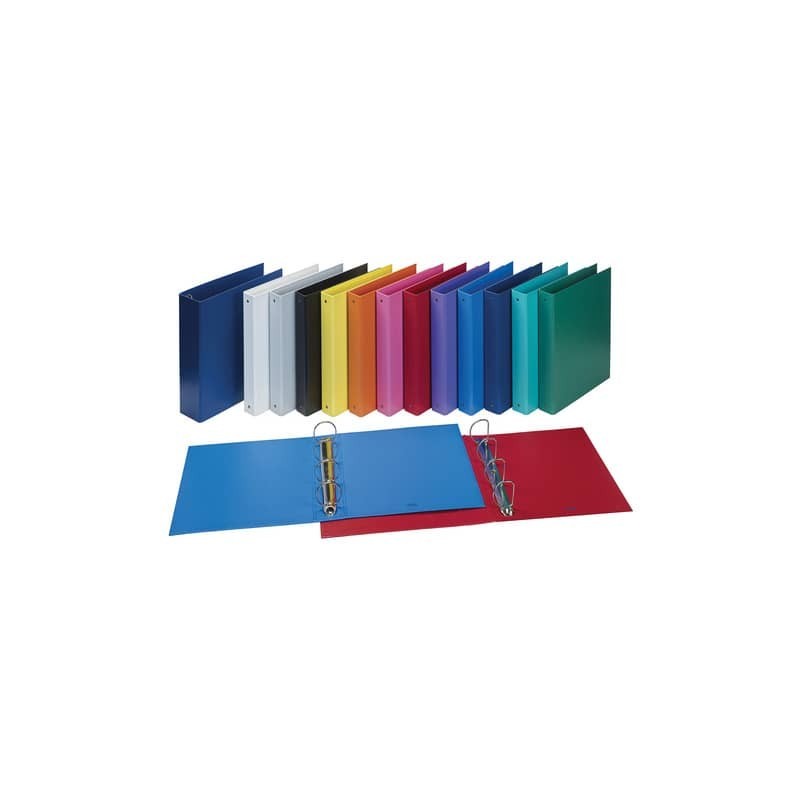 Raccoglitore FAVORIT Europa 29,5x32 cm 4 anelli tondi Ø 50 mm blu 100460446