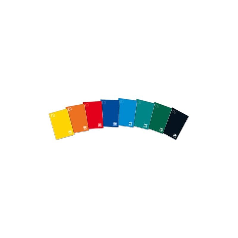 Maxi quaderno One Color A4 - 100 g/m² - 18+1 ff - Q - colori assortiti - 1928 (Conf.10)