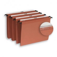 Cartelle sospese per cassetto ELBA Defi interasse 39 cm arancione fondo V Conf. 25 pezzi  400126811