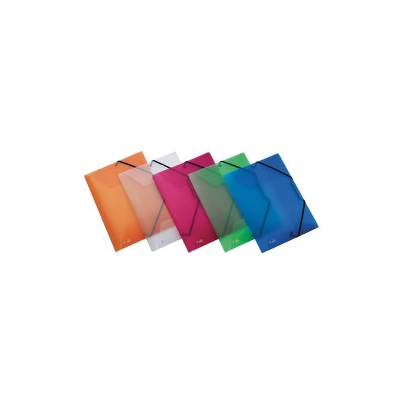 Cartellina a 3 lembi con elastico FAVORIT Lumina 22x30 cm - dorso espandibile 0-3 cm assortiti - 400066830 (Conf.20)