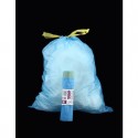 Sacchi immondizia per rifiuti inorganici Rolsac 27 L 50x60 cm - 16 µm azzurro - rotolo da 15 pezzi - 10242