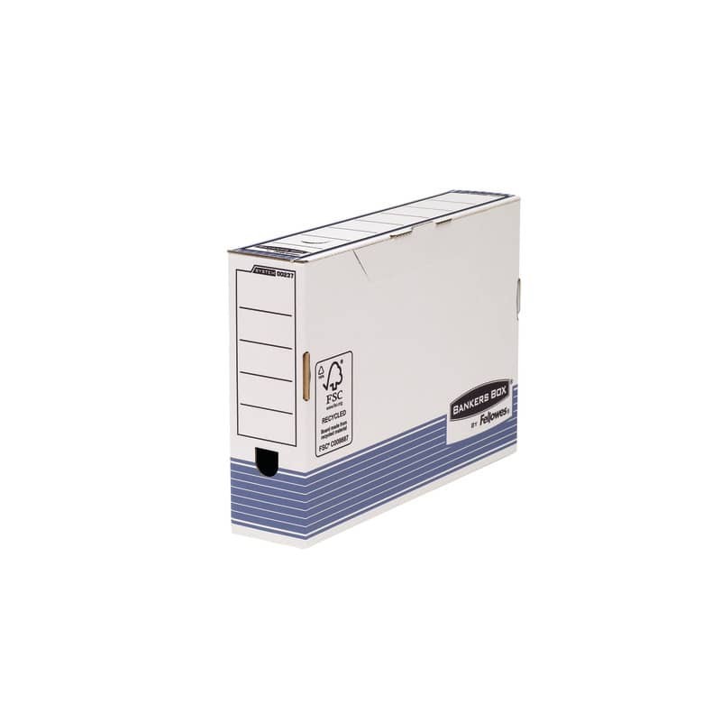 Scatole archivio FELLOWES Bankers Box® System 8,5x36,6x25,8 cm blu/bianco legal 0023701 (Conf.10)