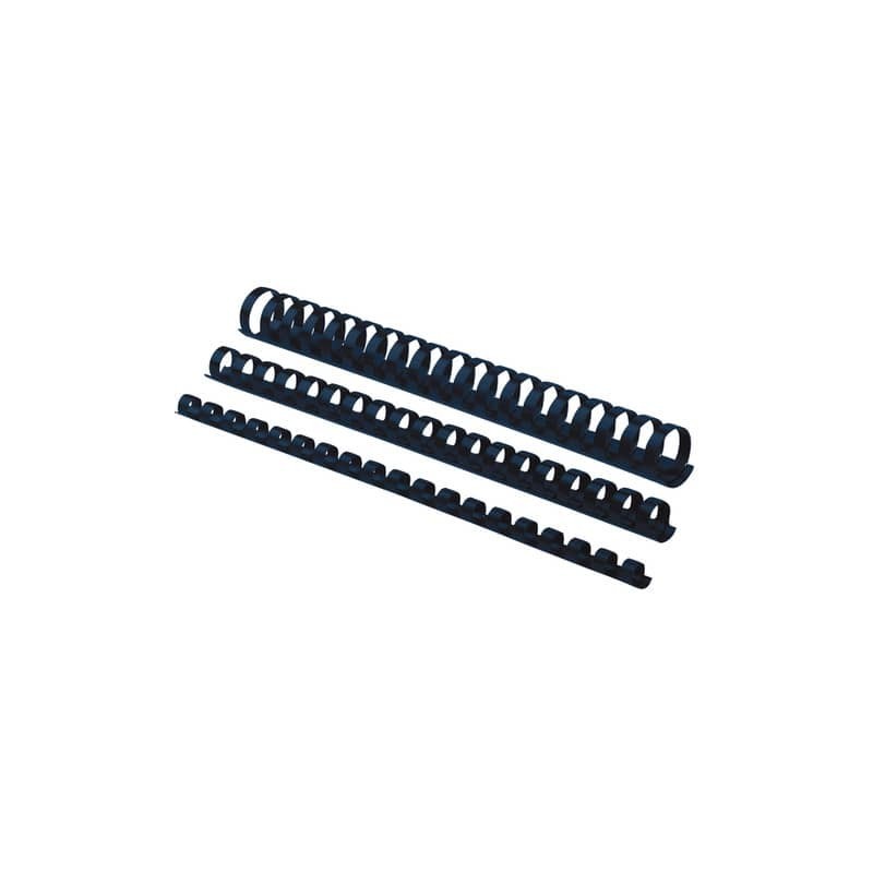 Dorsi plastici FELLOWES blu ad anello tondo 12 mm - 56-80 fogli conf.100 - 5346305