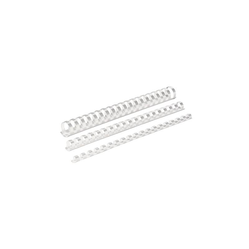 Dorsi plastici FELLOWES bianco ad anello ovale 32 mm - 241-280 fogli conf.50 - 5349002