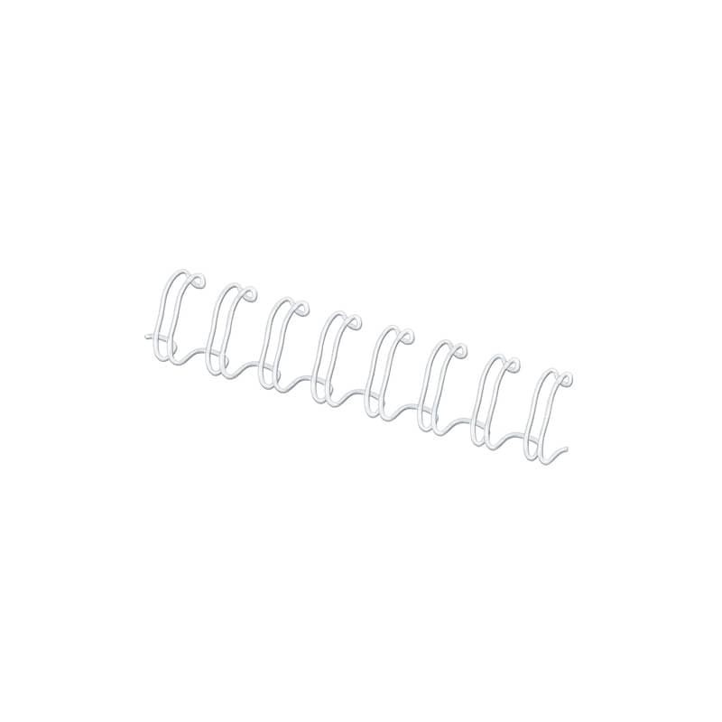 Dorsi metallici FELLOWES bianco 10 mm - - capacità 61-80 fogli conf.100 - 53262