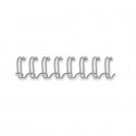 Dorsi metallici FELLOWES argento 14 mm - - capacità 101-130 fogli conf.100 - 54454