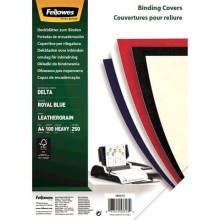 Copertine per rilegatura FELLOWES Delta goffrate cartoncino royal blu A4 250 g/m² 29,8x21 cm  conf.100 - 5371305