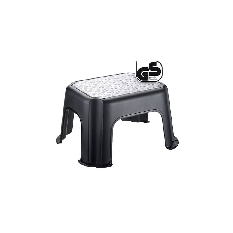 Sgabello Rotho fisso portata 150 kg 37x30x34 cm nero/alluminio F707789