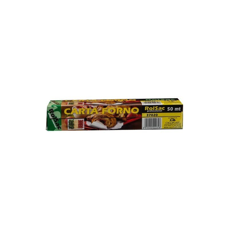 Rotolo carta forno per alimenti Rolsac Professional 50 m h 33 cm bianco 37020