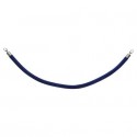 Cordone in velluto Securit® con finiture in cromo 1,5 m blu RS-CLRP-CHBU