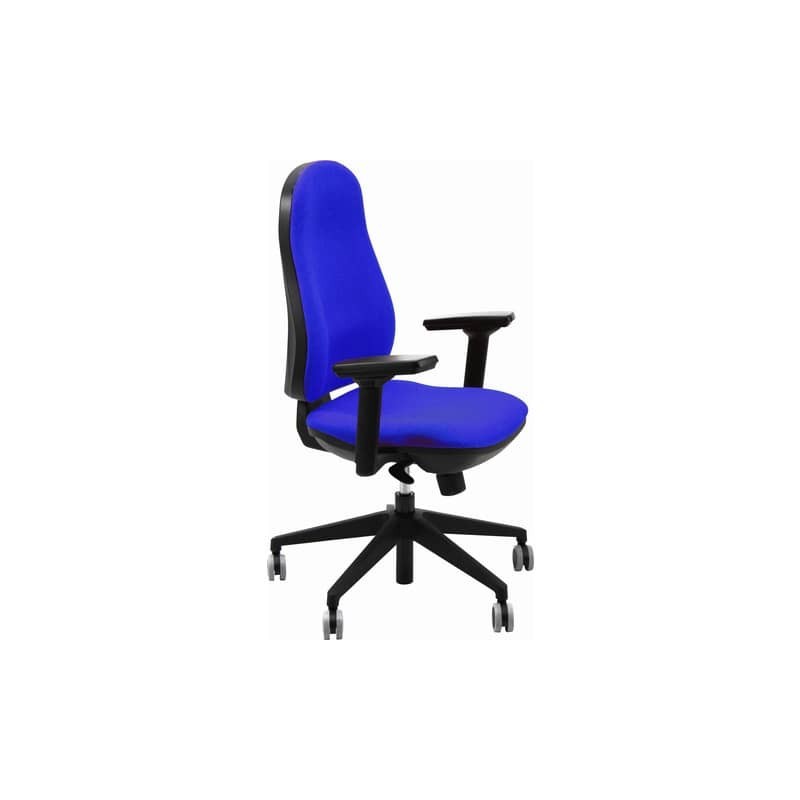 Sedia operativa girevole Unisit Ariel AIER Eco smart rivestimento ignifugo - blu - AIER/IB