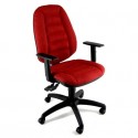 Sedia operativa girevole Unisit Cerere CRSYM  Eco Smart - rivestimento ignifugo rosso - CRSYM/IR