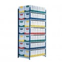 Modulo base scaffalatura Paperflow RANG'ECO regolabile 100x68x200 cm blu - K605170