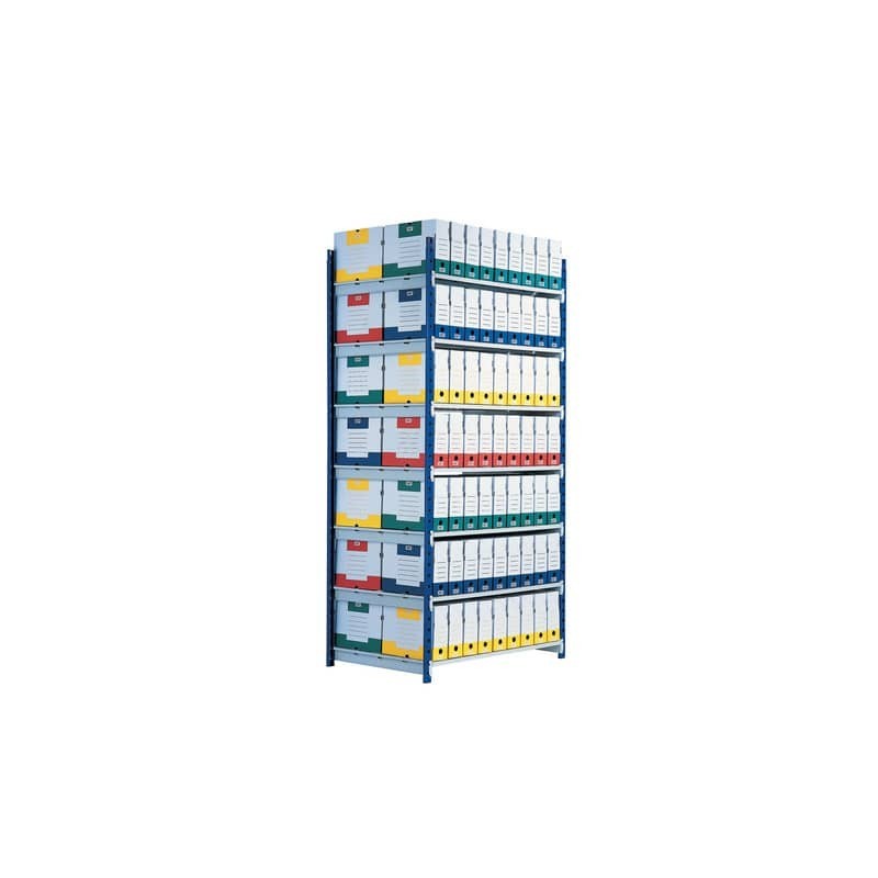 Modulo base scaffalatura Paperflow RANG'ECO regolabile 100x68x200 cm blu - K605170