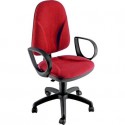 Sedia operativa girevole Unisit Team TMTMI Eco smart - schiuma sagomata - rivestimento Eco rosso - TMTMI/ER