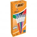 Penna a sfera a scatto BIC 4 Colours Shine fusti assortiti - M 1 mm assortiti 964775 (Conf.12)