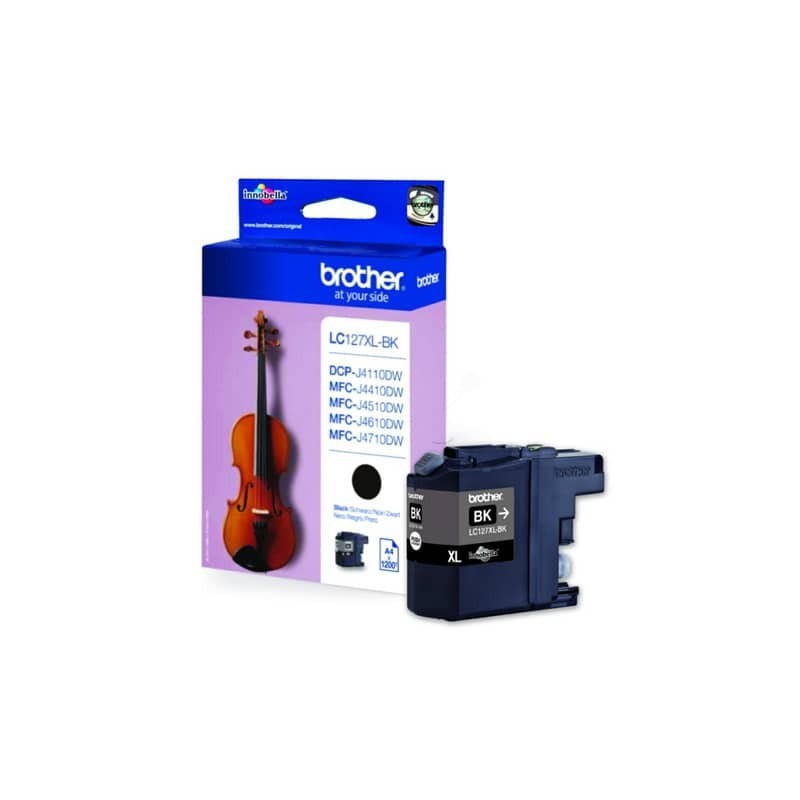 Cartuccia inkjet alta resa LC-127 Brother nero LC-127XLBK