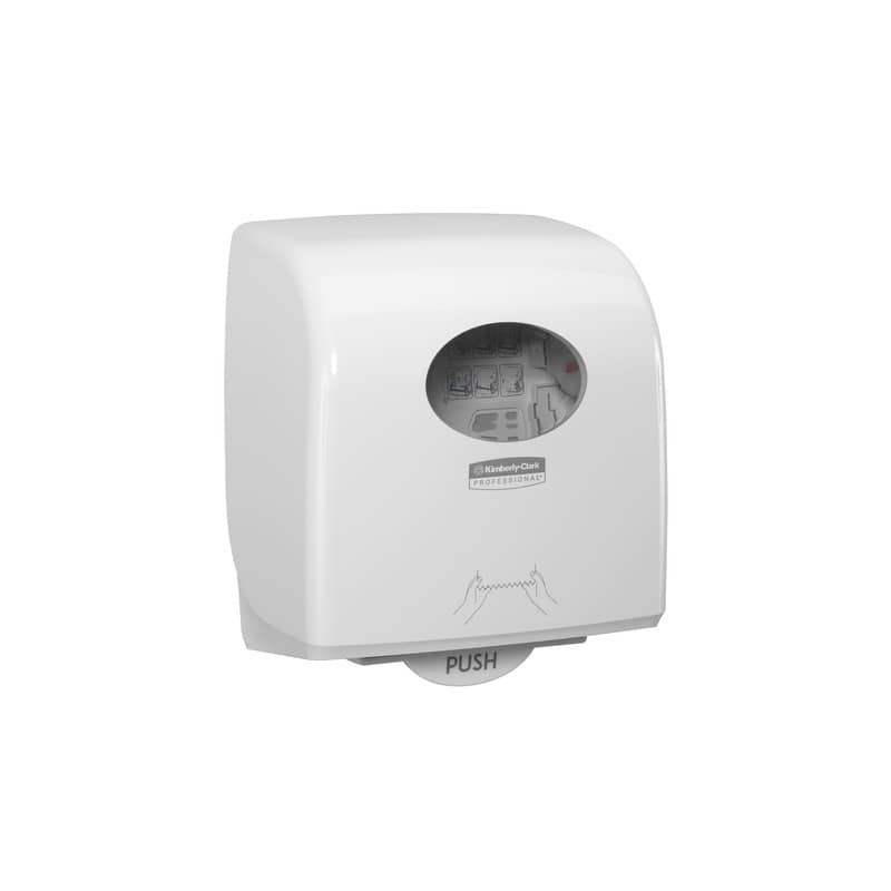 Dispenser di asciugamani a rotolo AQUARIUS* in plastica bianco 7955