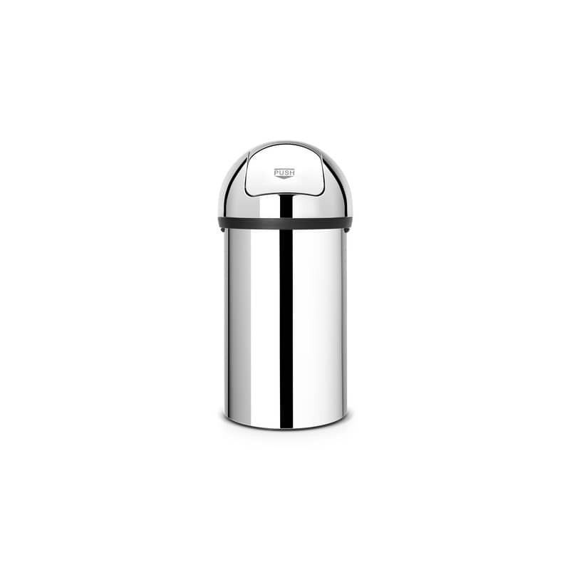 Pattumiera Brabantia Push Bin 60L 40x40x81 cm Inox Lucido 402623