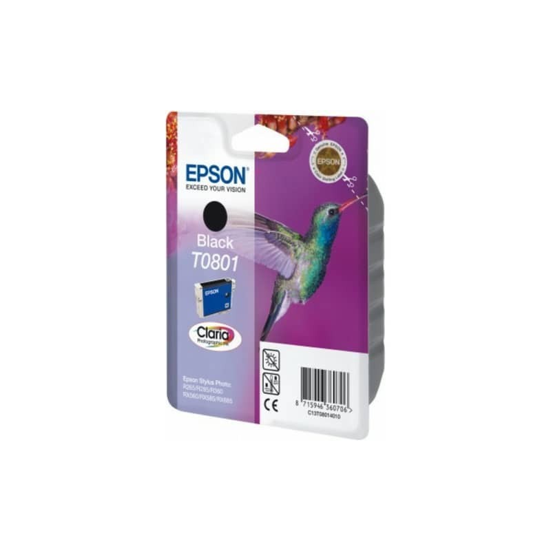Cartuccia inkjet Colibrì T0801/blister RS Epson nero C13T08014011