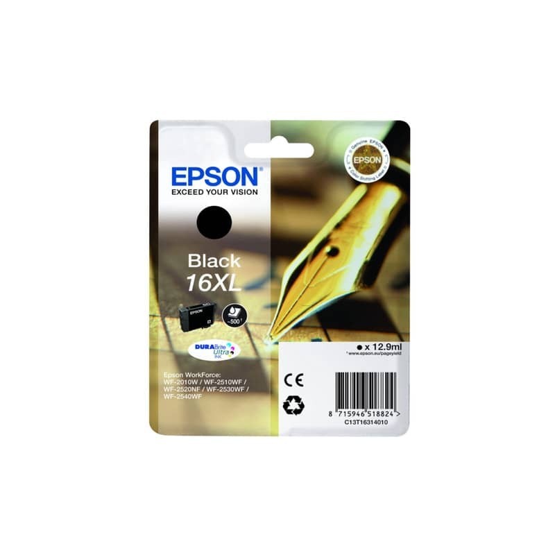 Cartuccia inkjet alta capacità ink pigmentato Penna e Cruciverba 16XL Epson nero - C13T16314012