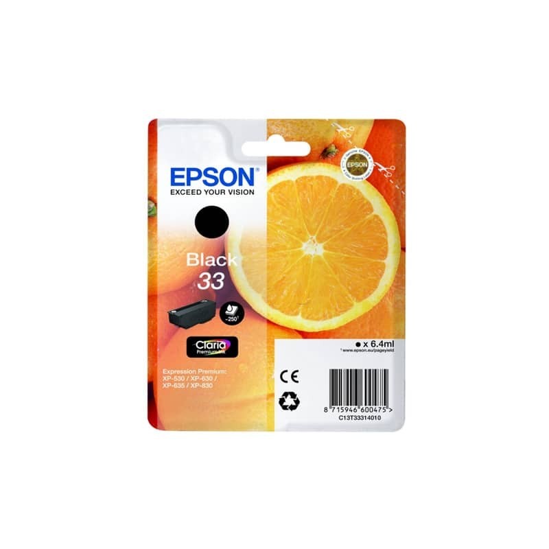 Cartuccia inkjet ink pigmentato Arance T33 Epson nero C13T33314012