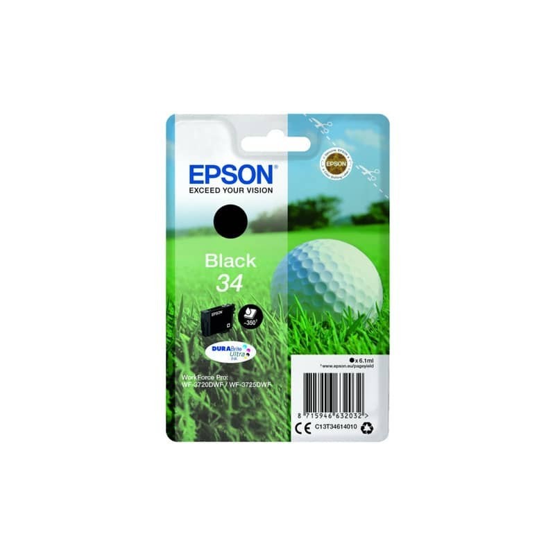 Cartuccia inkjet Pallina da golf 34 Epson nero C13T34614010