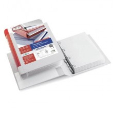 Raccoglitore personalizzabile Sei Rota Stelvio TI A4 - 4 anelli D 50 mm bianco dorso 7,5 cm - 36504101