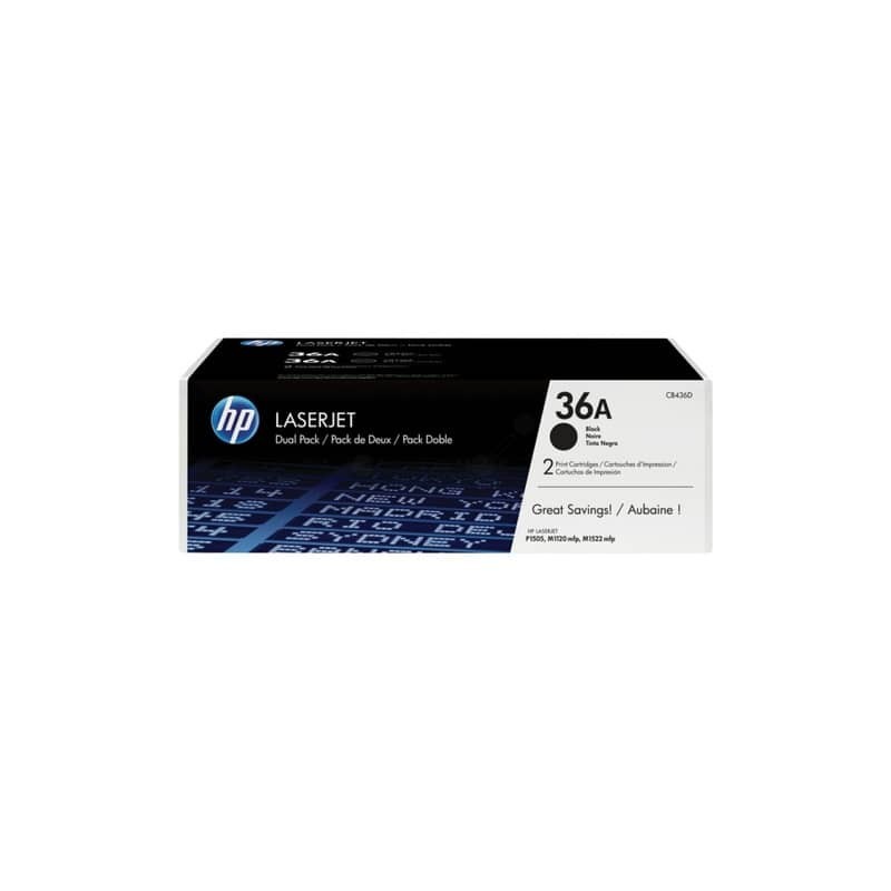 Toner 36A HP nero  Conf. 2 - CB436AD