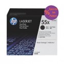 Toner alta capacità 55X HP nero  Conf. 2 - CE255XD