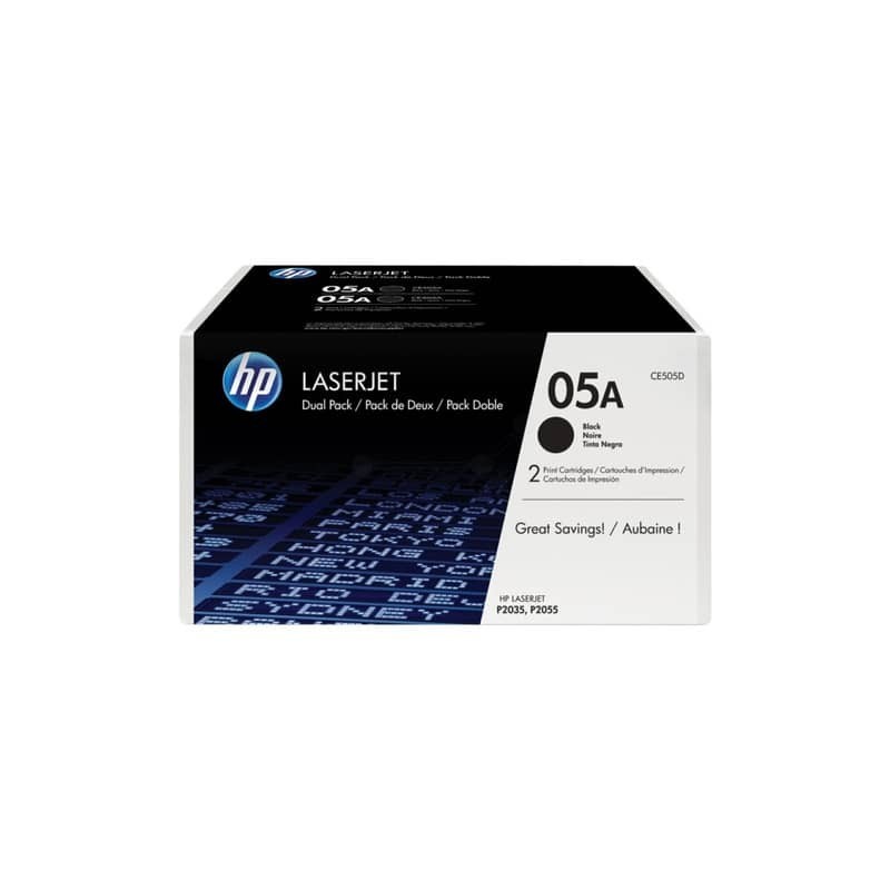 Toner 05A HP nero  Conf. 2 - CE505D