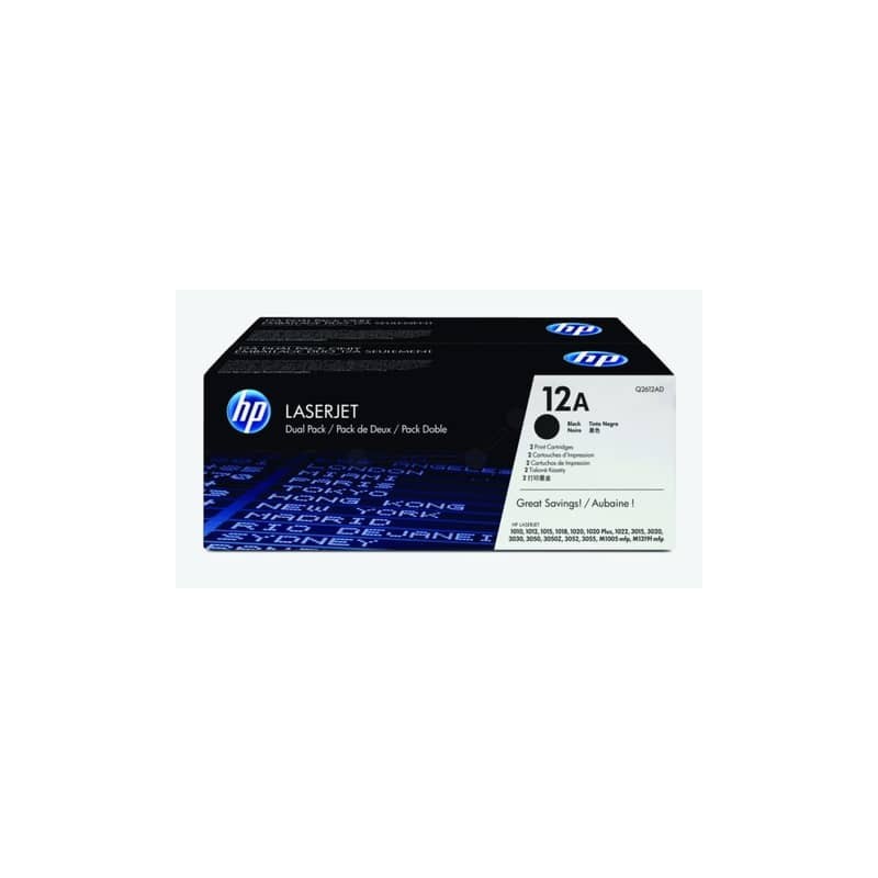 Toner 12A HP nero  Conf. 2 - Q2612AD