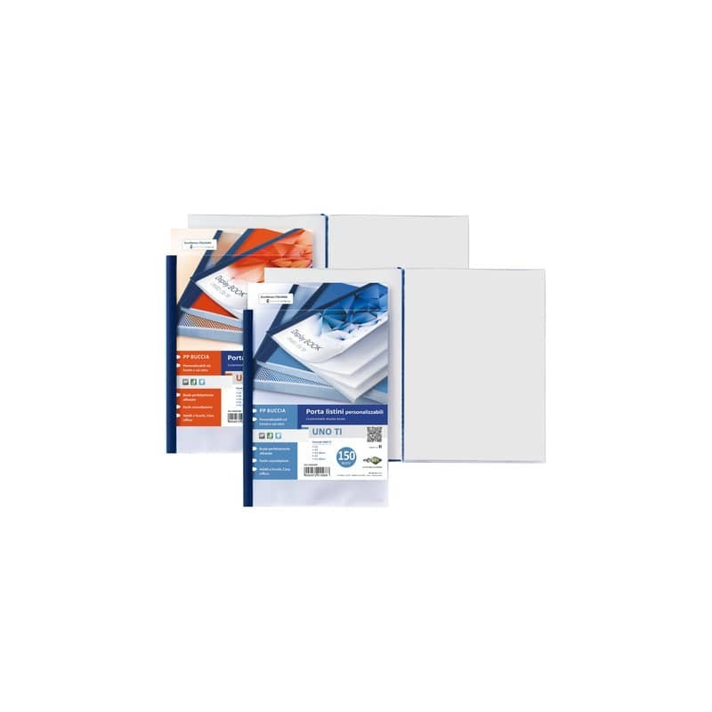 Portalistini personalizzabile in PP Sei Rota Uno TI - PP buccia - 96 buste A4 blu - 55229607
