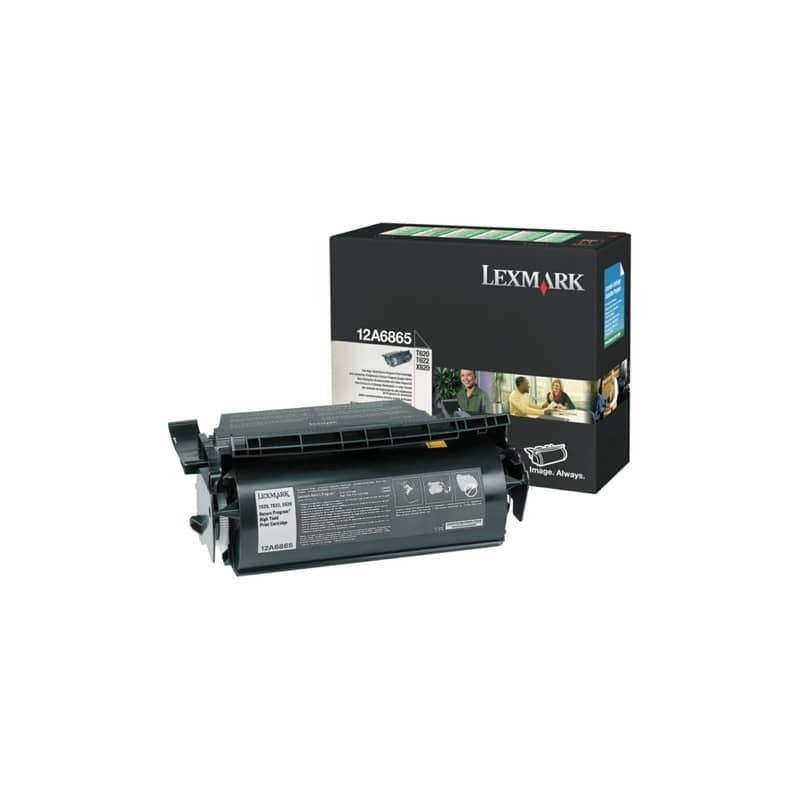 Toner alta resa return program Lexmark nero 12A6865