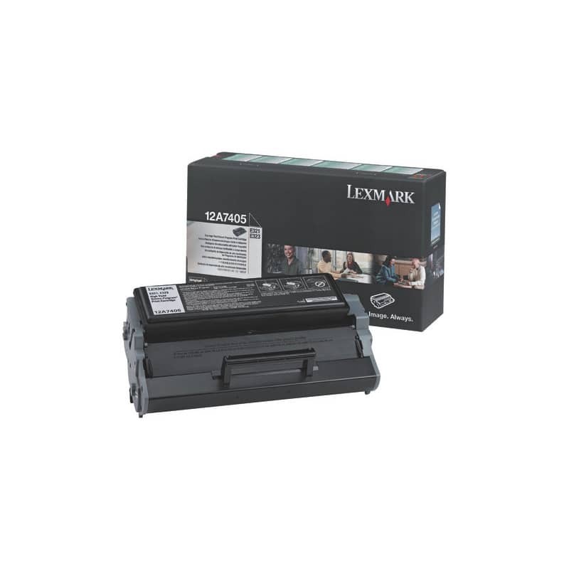 Toner alta resa return program Lexmark nero 12A7405