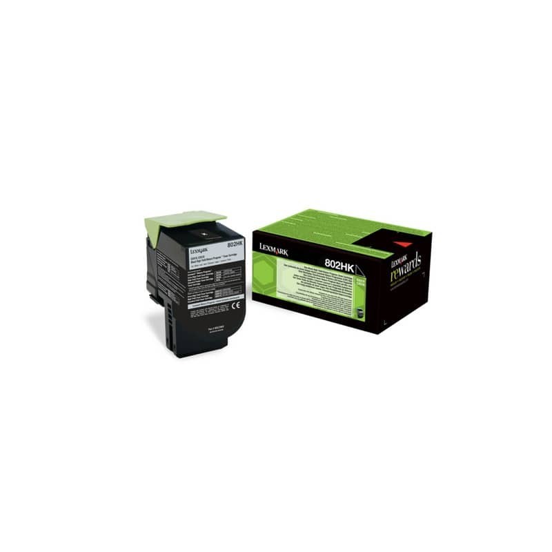 Toner alta resa return program 802HK Lexmark nero 80C2HK0
