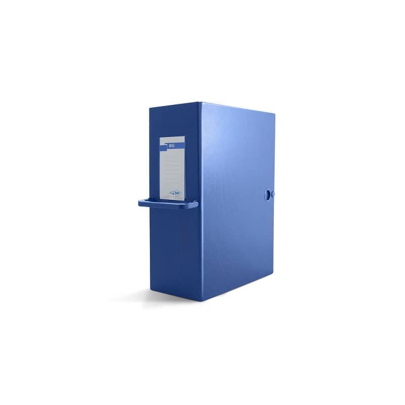 Cartella portaprogetti con bottone Sei Rota Big - dorso 16 cm blu - 26x36 cm 68001607